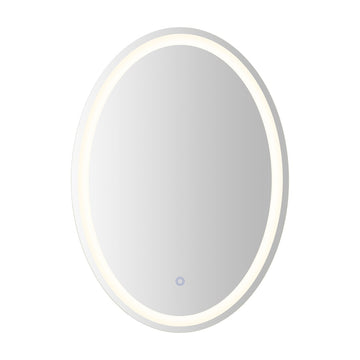 Dane 27 Round Frameless Anti-Fog Aluminum Front/Back-lit Tri-color LED Bathroom Vanity Mirror with Smart Touch Control